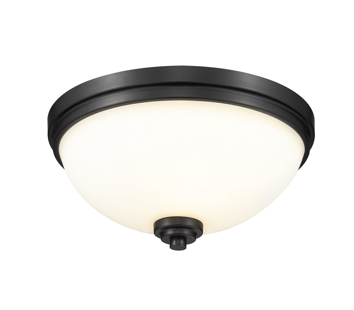 Plafonnier Ashton Noir mat, 15" – Z-Lite