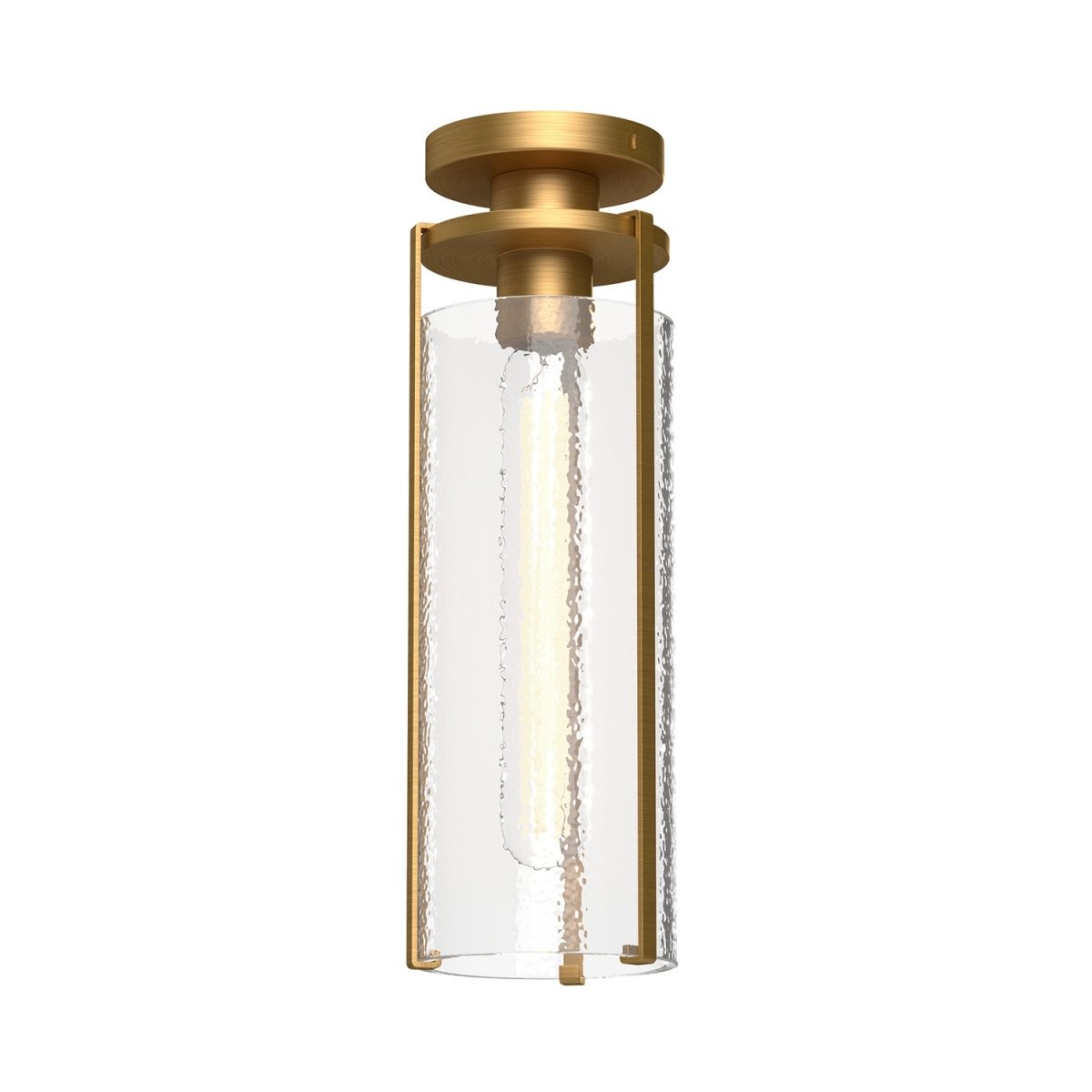 Plafonnier Belmont - Or vieilli / Verre d'eau clair by Alora Lighting | Luminaires & cie