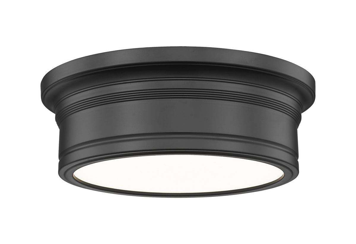Plafonnier Bentley Noir mat, 12" – Z-Lite