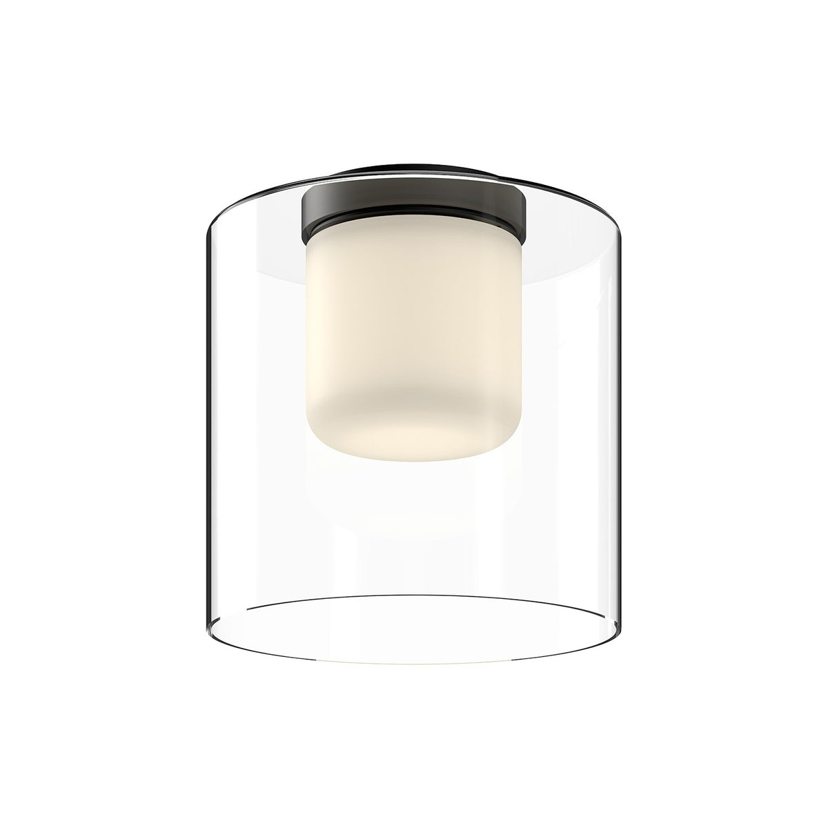 Plafonnier Birch Noir / Transparent, 9 1/2" – Kuzco Lighting