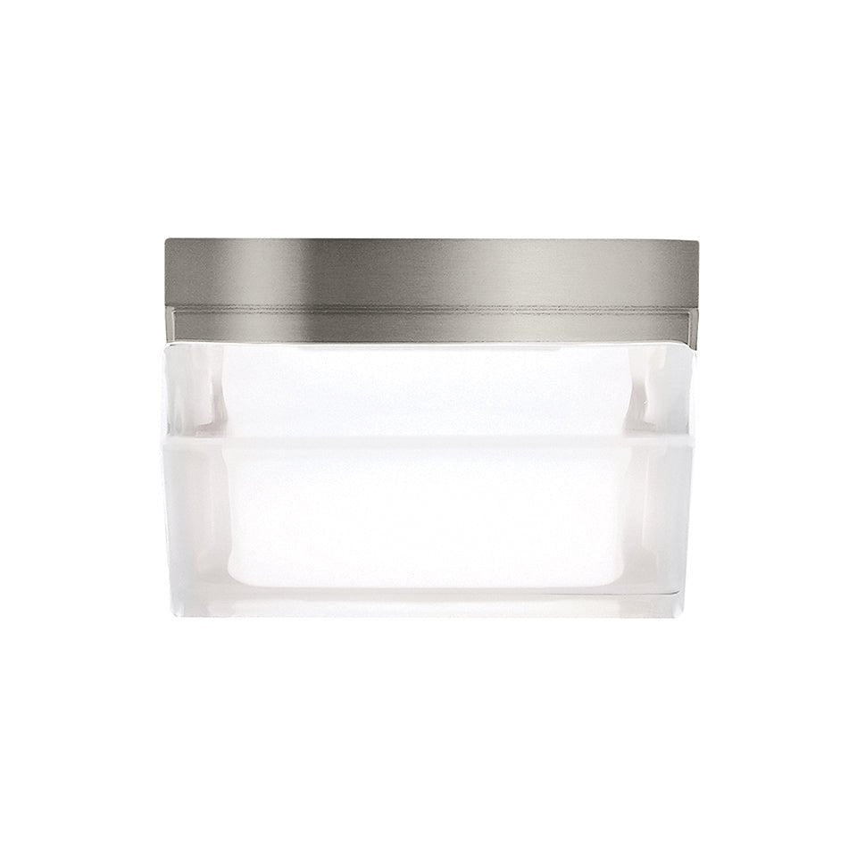 Plafonnier Boxie - Nickel satiné 5.5" 2700K (Blanc chaud) by Tech Lighting | Luminaires & cie