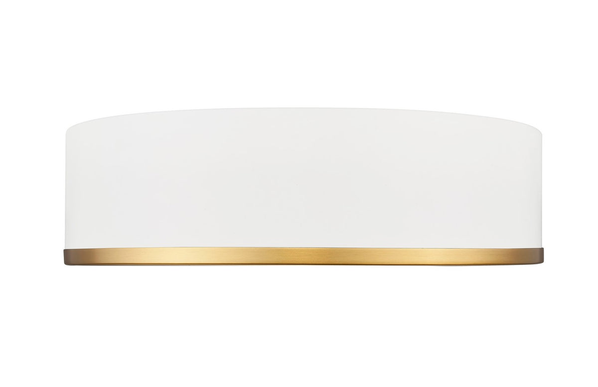 Plafonnier Bradley Blanc mat + Or moderne, 16" – vue 2