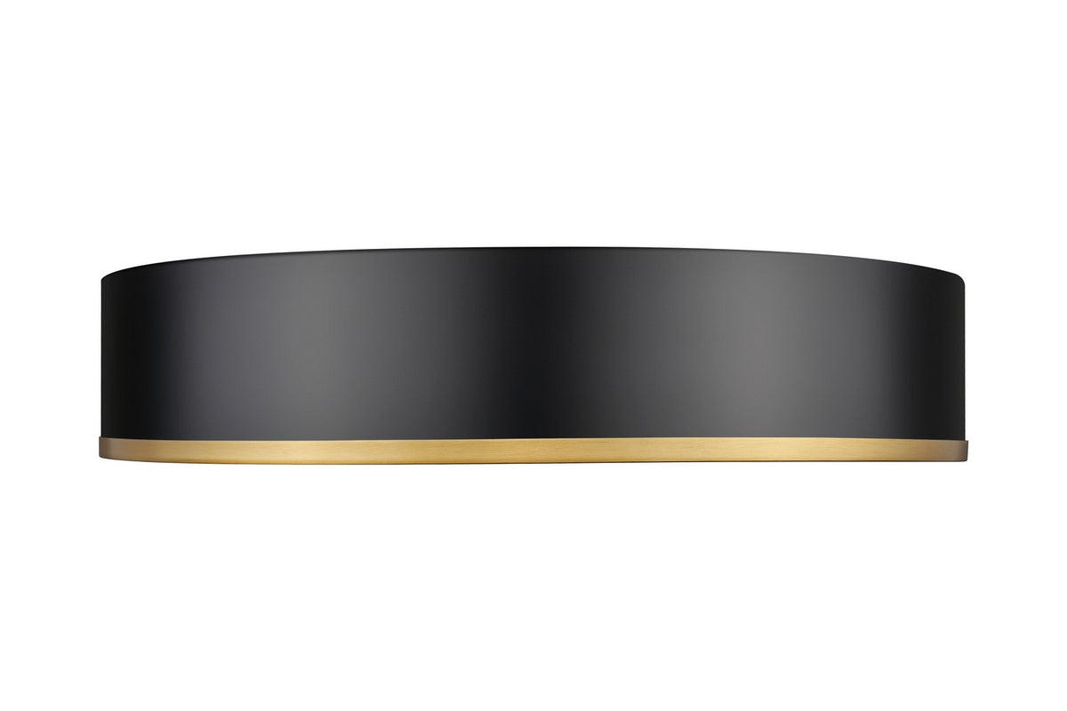 Plafonnier Bradley Noir mat + Or moderne, 20 1/4" – vue 2