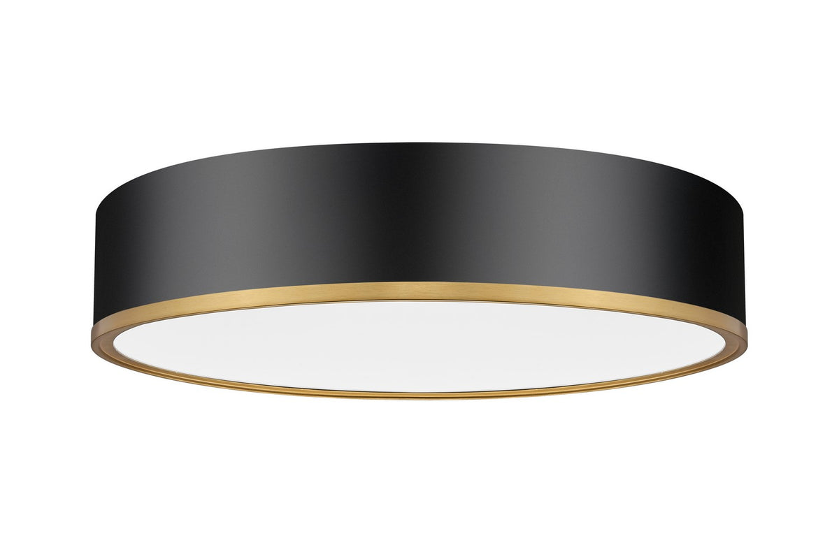 Plafonnier Bradley Noir mat + Or moderne, 20 1/4" – vue 4