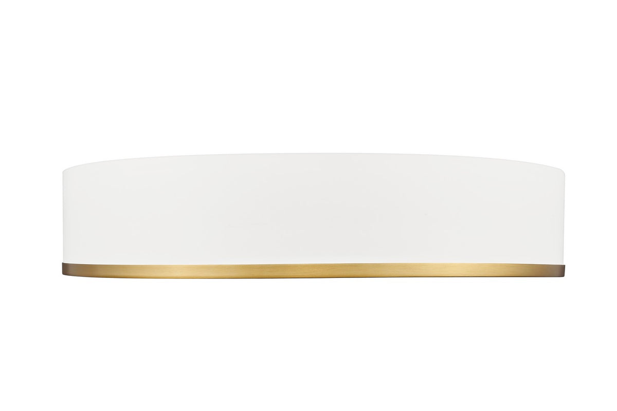 Plafonnier Bradley Blanc mat + Or moderne, 20 1/4" – vue 2