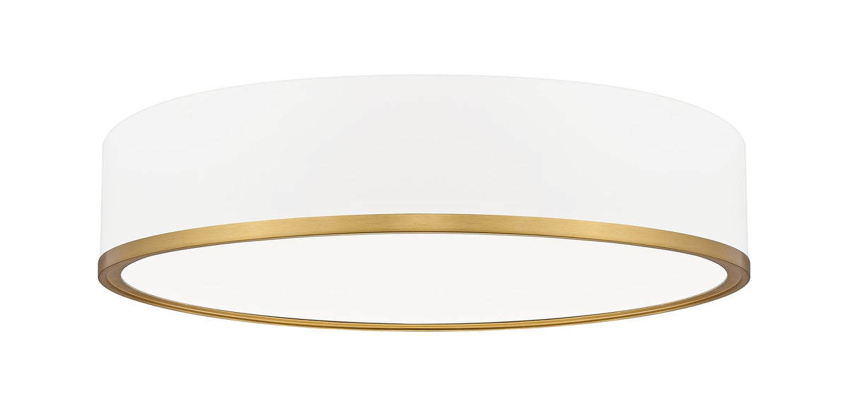 Plafonnier Bradley Blanc mat + Or moderne, 20 1/4" – Z-Lite