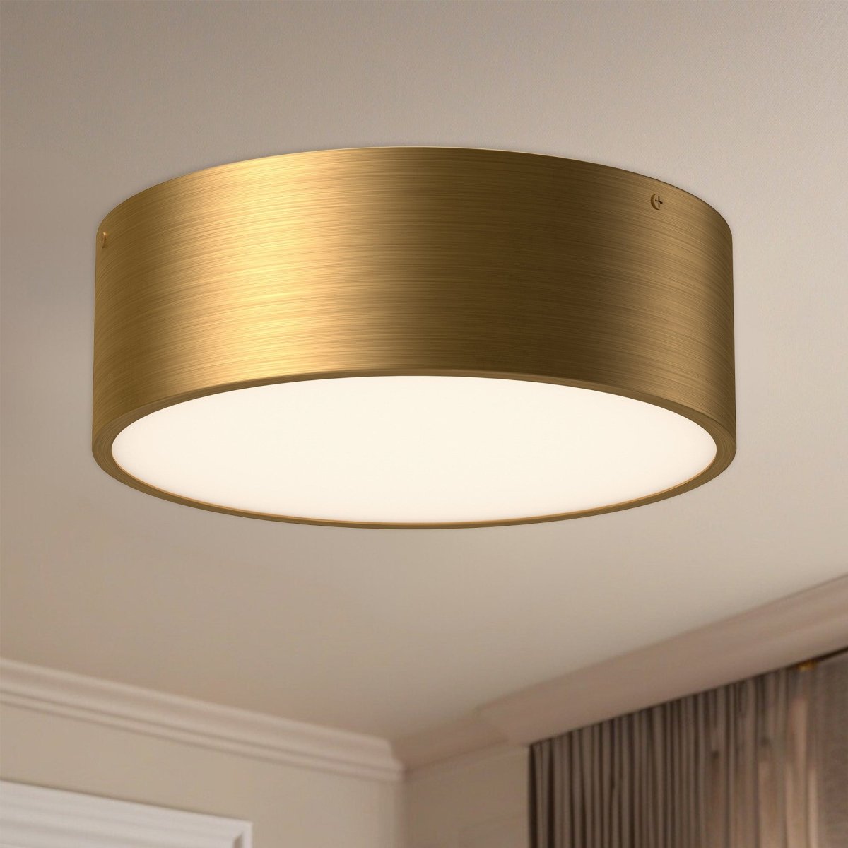 Plafonnier Brisbane - Or vieilli 12" by Alora Lighting | Luminaires & cie