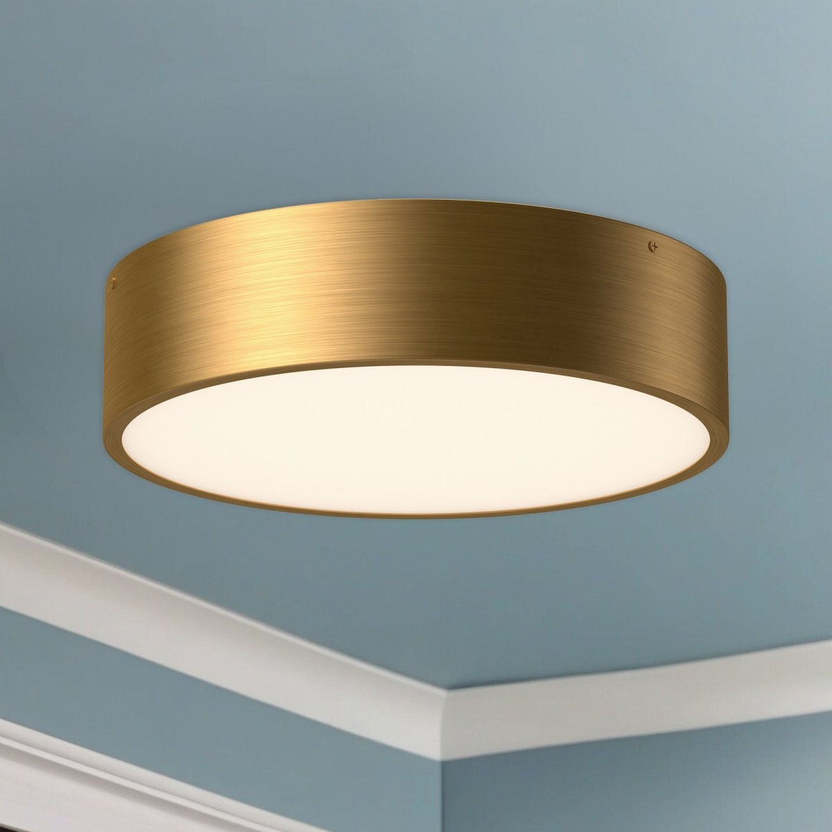 Plafonnier Brisbane - Or vieilli 16" by Alora Lighting | Luminaires & cie
