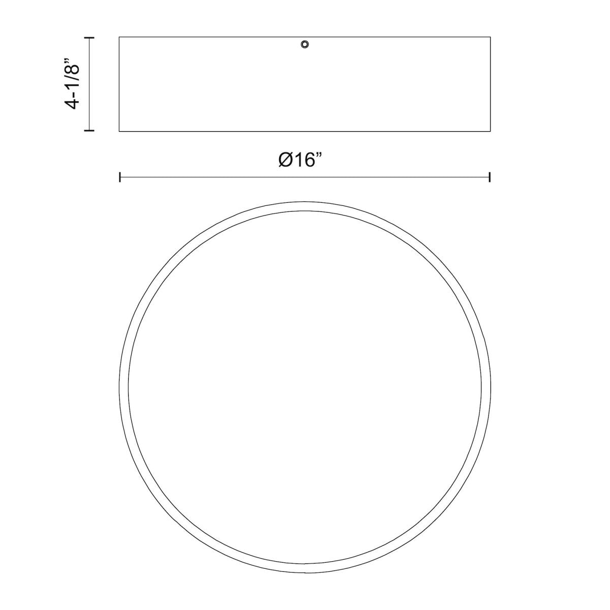 Plafonnier Brisbane - Or vieilli 16" by Alora Lighting | Luminaires & cie