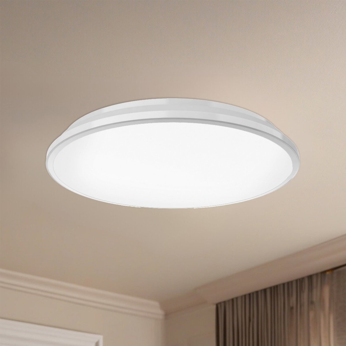 Plafonnier Brook - Blanc 11 1/8" 3000°K by Kuzco Lighting | Luminaires & cie