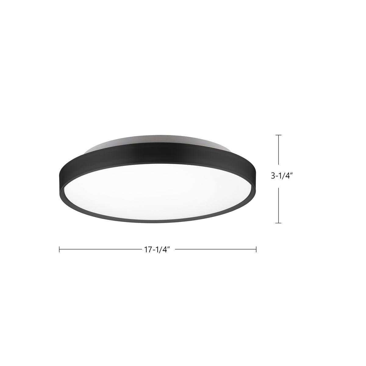 Plafonnier Brunswick Blanc, 17 1/4", 5CCT/2700K/3000K/3500K/4000K/5000K – vue 3