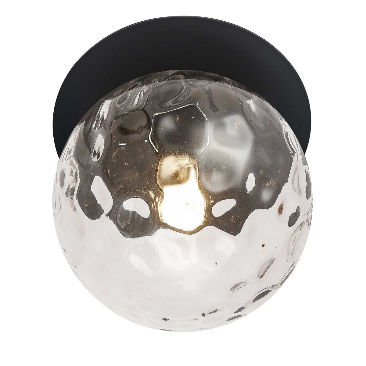 Plafonnier Burlat - Transparent / Noir mat by Dainolite | Luminaires & cie