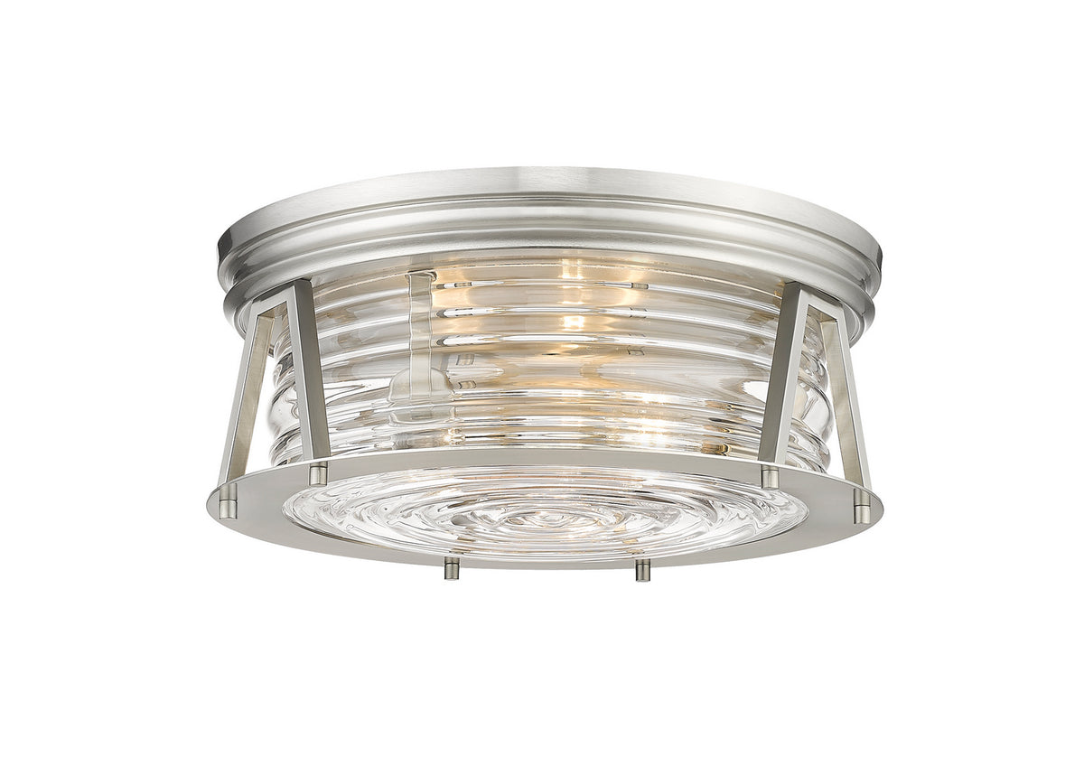 Plafonnier Cape Harbor Nickel brossé, 16" – Z-Lite