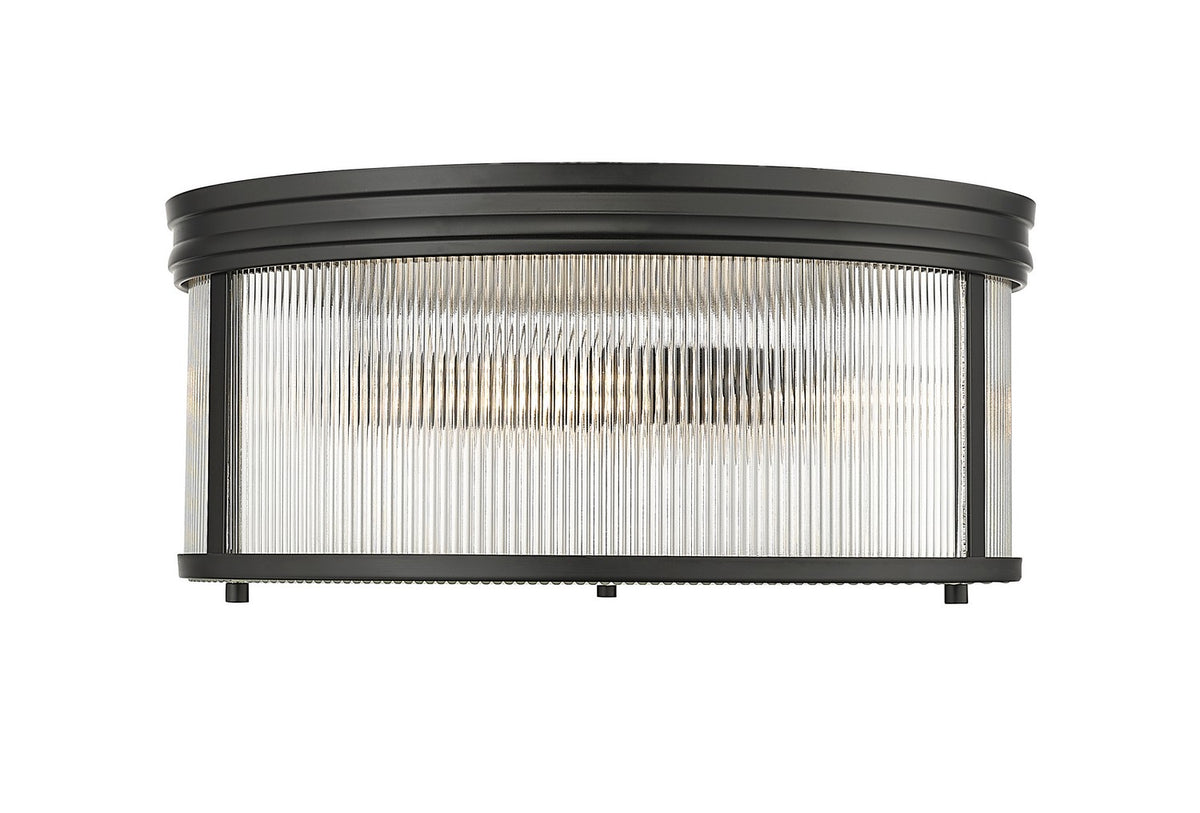 Plafonnier Carnaby Noir mat, 8 1/4" – Z-Lite