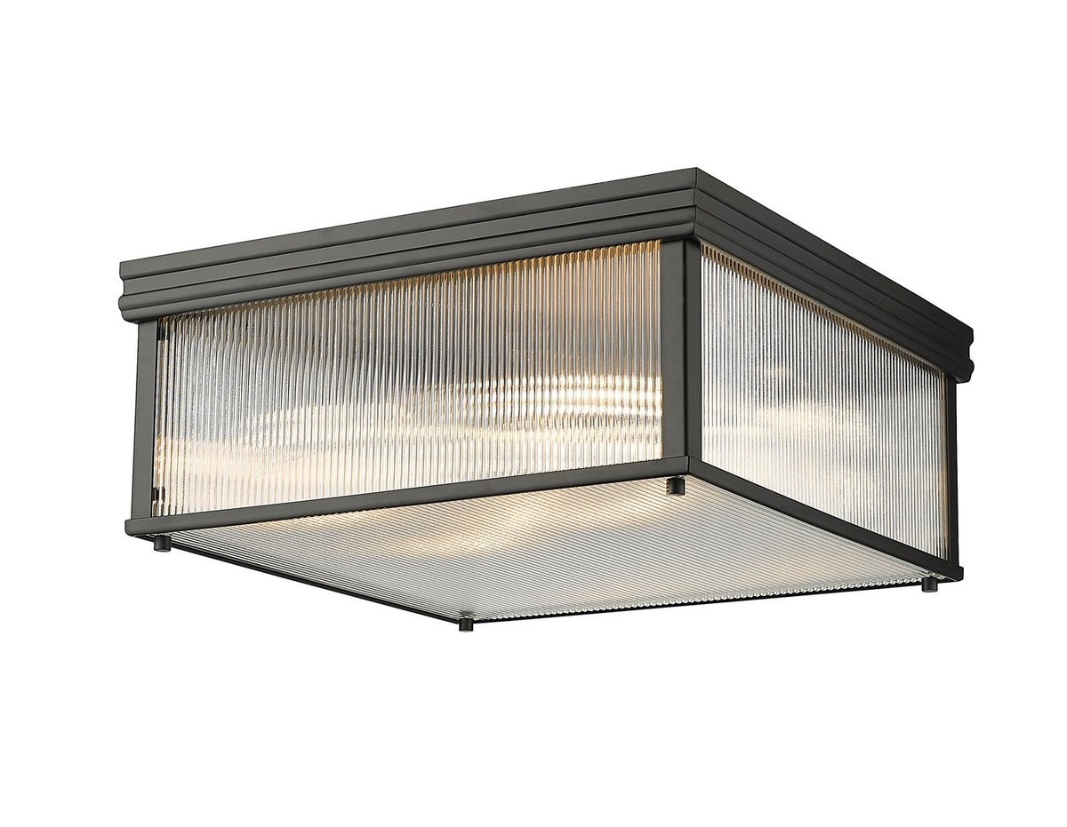 Plafonnier Carnaby Noir mat, 8" – Z-Lite
