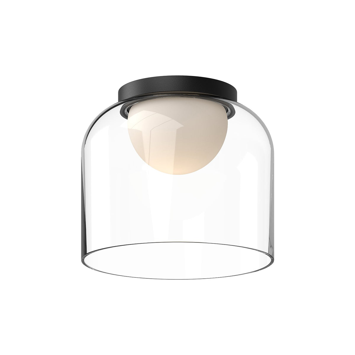 Plafonnier Cedar Noir / Transparent, 8" – Kuzco Lighting
