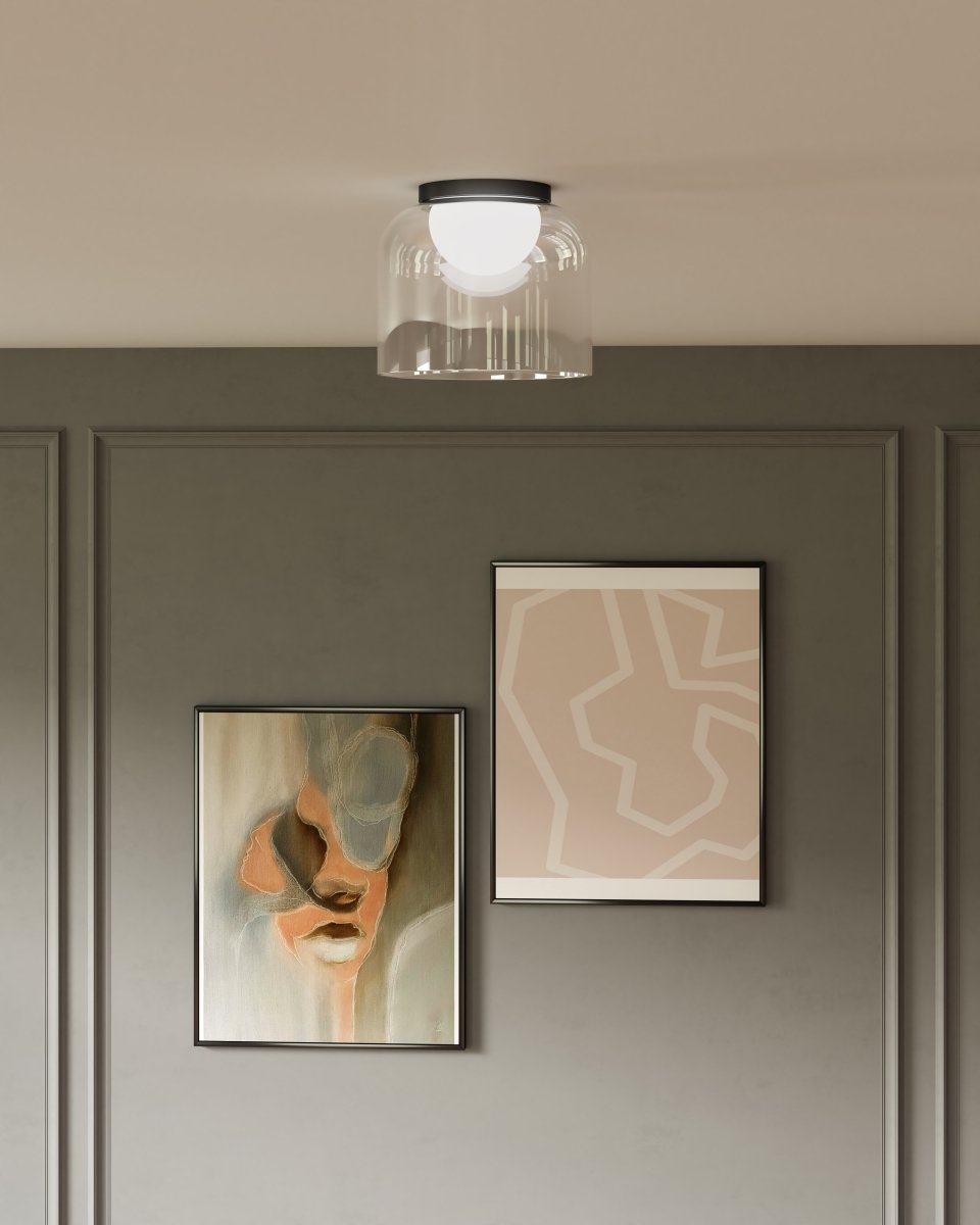 Plafonnier Cedar - Noir 8" by Kuzco Lighting | Luminaires & cie