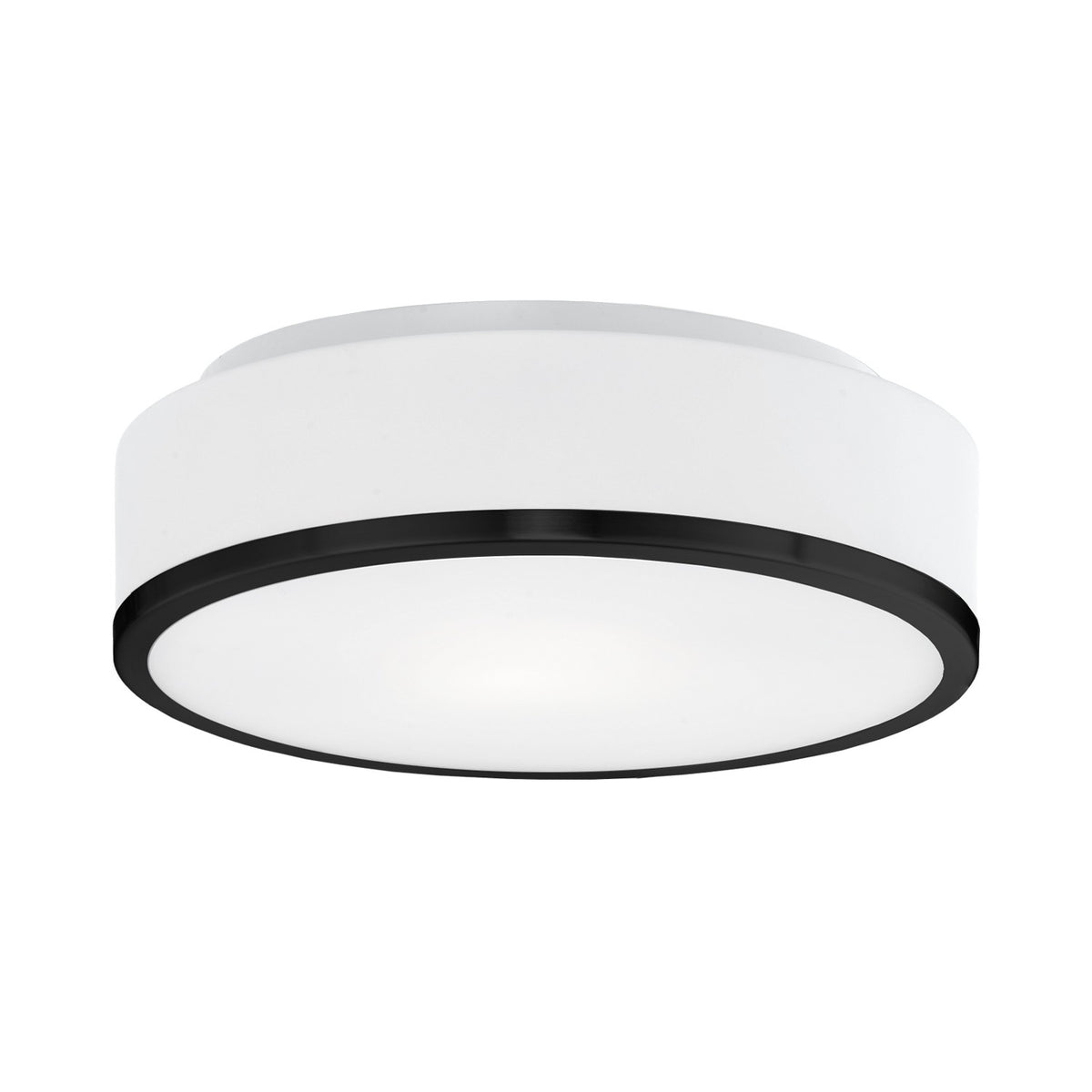 Plafonnier Charlie Noir, Verre opale mat – Kuzco Lighting
