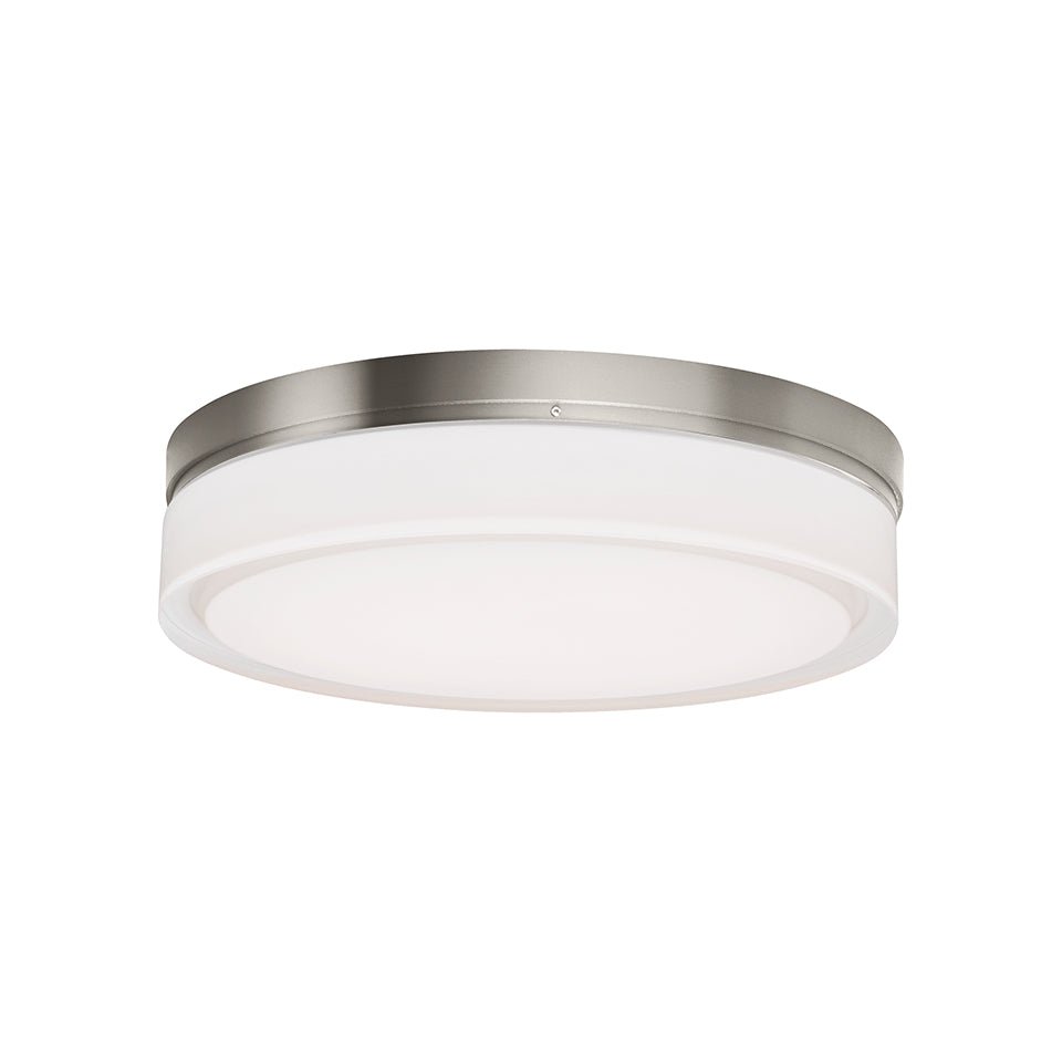 Plafonnier Cirque - Nickel satiné 11" 2700K (Blanc chaud) by Tech Lighting | Luminaires & cie