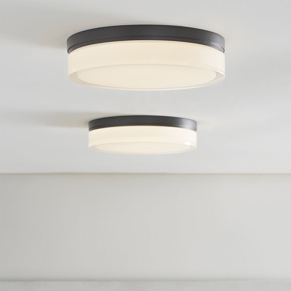Plafonnier Cirque - Nickel satiné 11" 3000K (Blanc doux) by Tech Lighting | Luminaires & cie