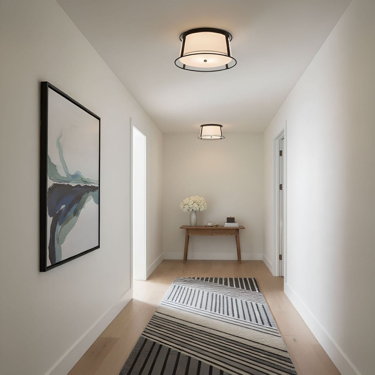 Plafonnier Cortes - Noir minuit by Visual Comfort Studio | Luminaires & cie
