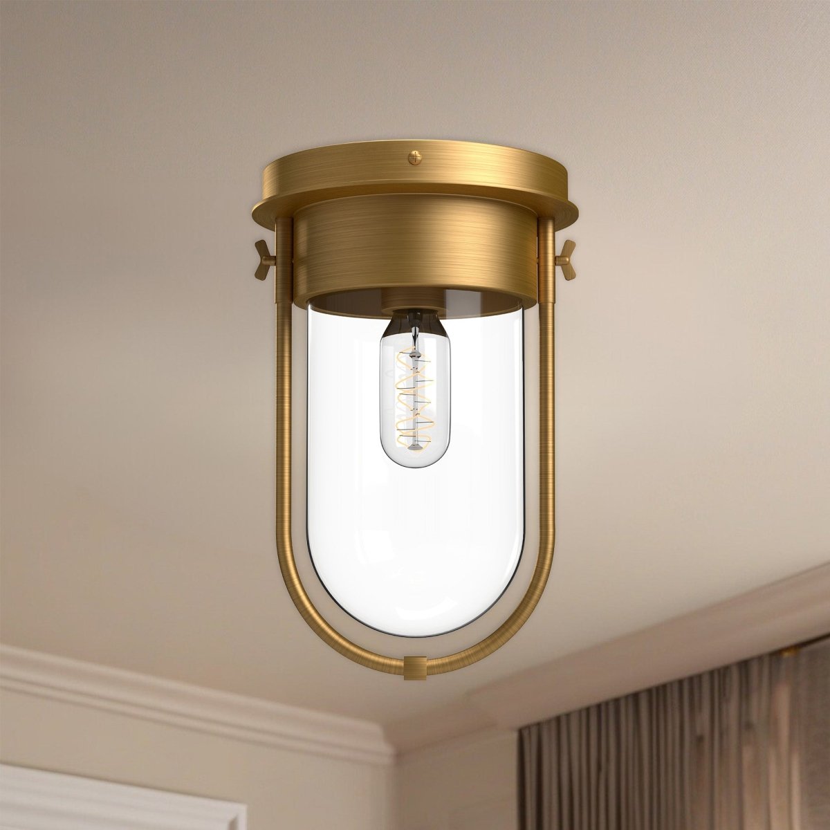 Plafonnier Cyrus - Or vieilli by Alora Lighting | Luminaires & cie
