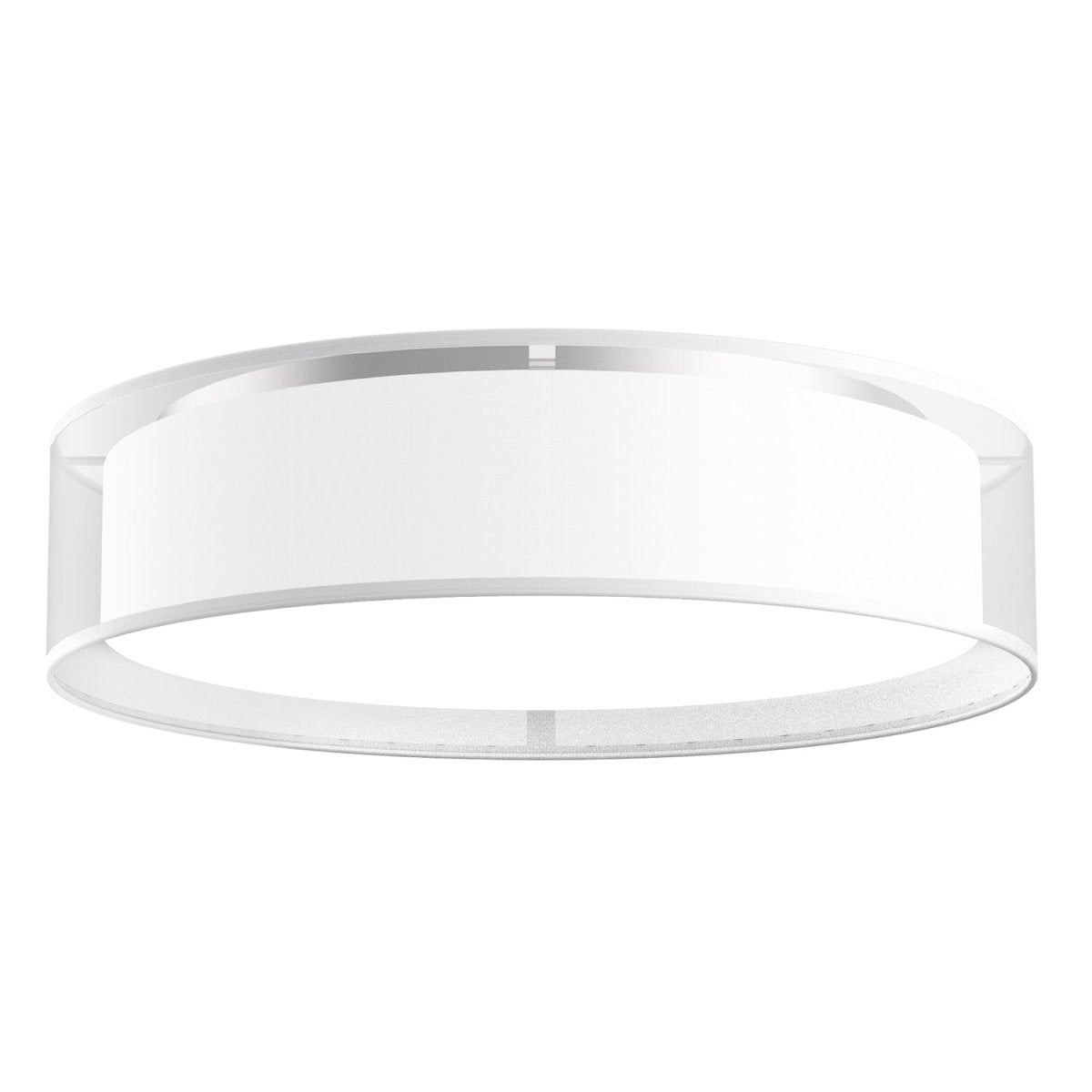 Plafonnier Dalton - Organza blanc 20" 5CCT/2700°K/3000°K/3500°K/4000°K/5000°K by Kuzco Lighting | Luminaires & cie