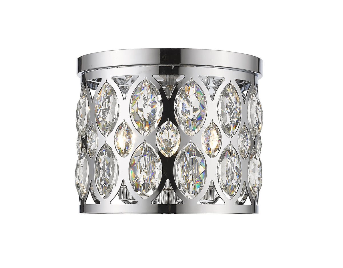 Plafonnier Dealey Chrome, 12" – Z-Lite