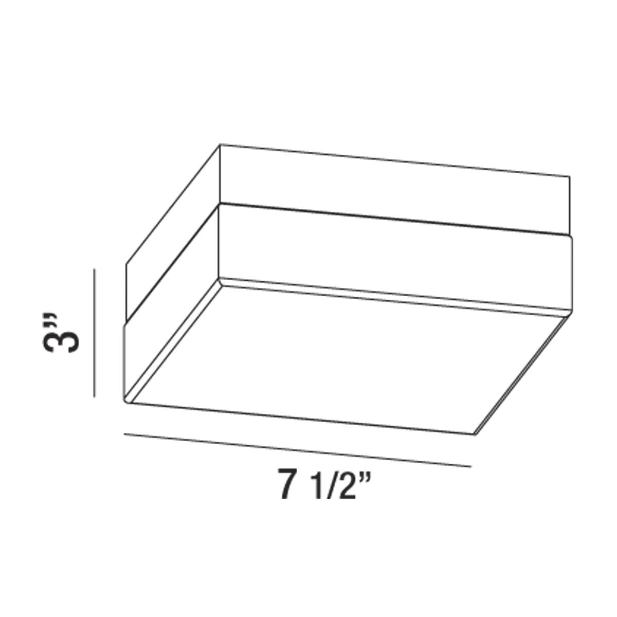 Plafonnier Dixon 7 1/2" – vue 2