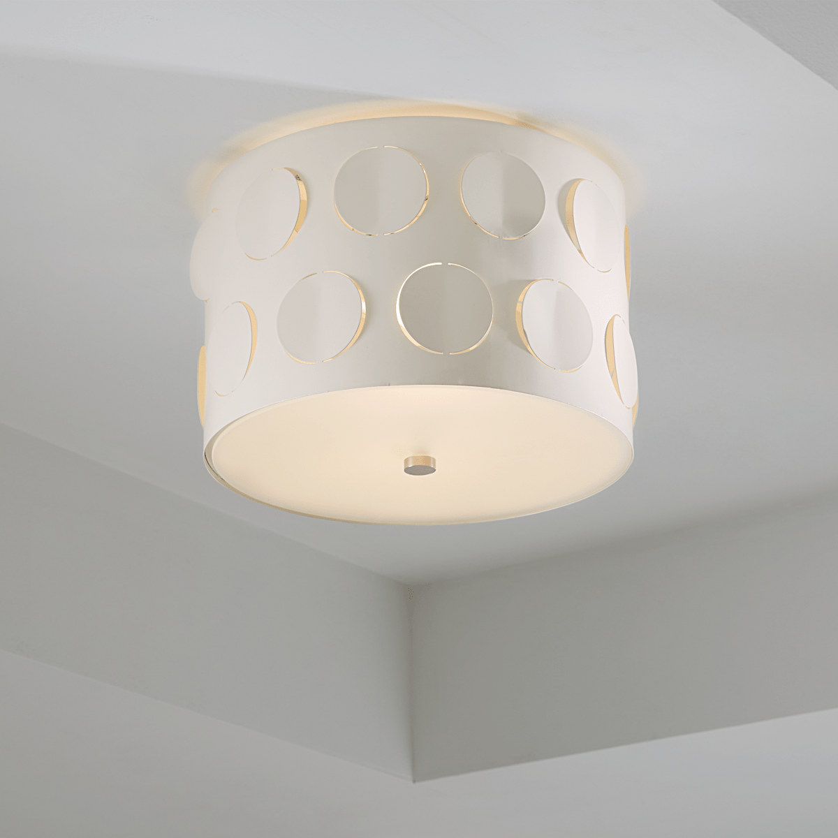 Plafonnier Dottie - Nickel poli 13 1/8" by Visual Comfort Studio | Luminaires & cie