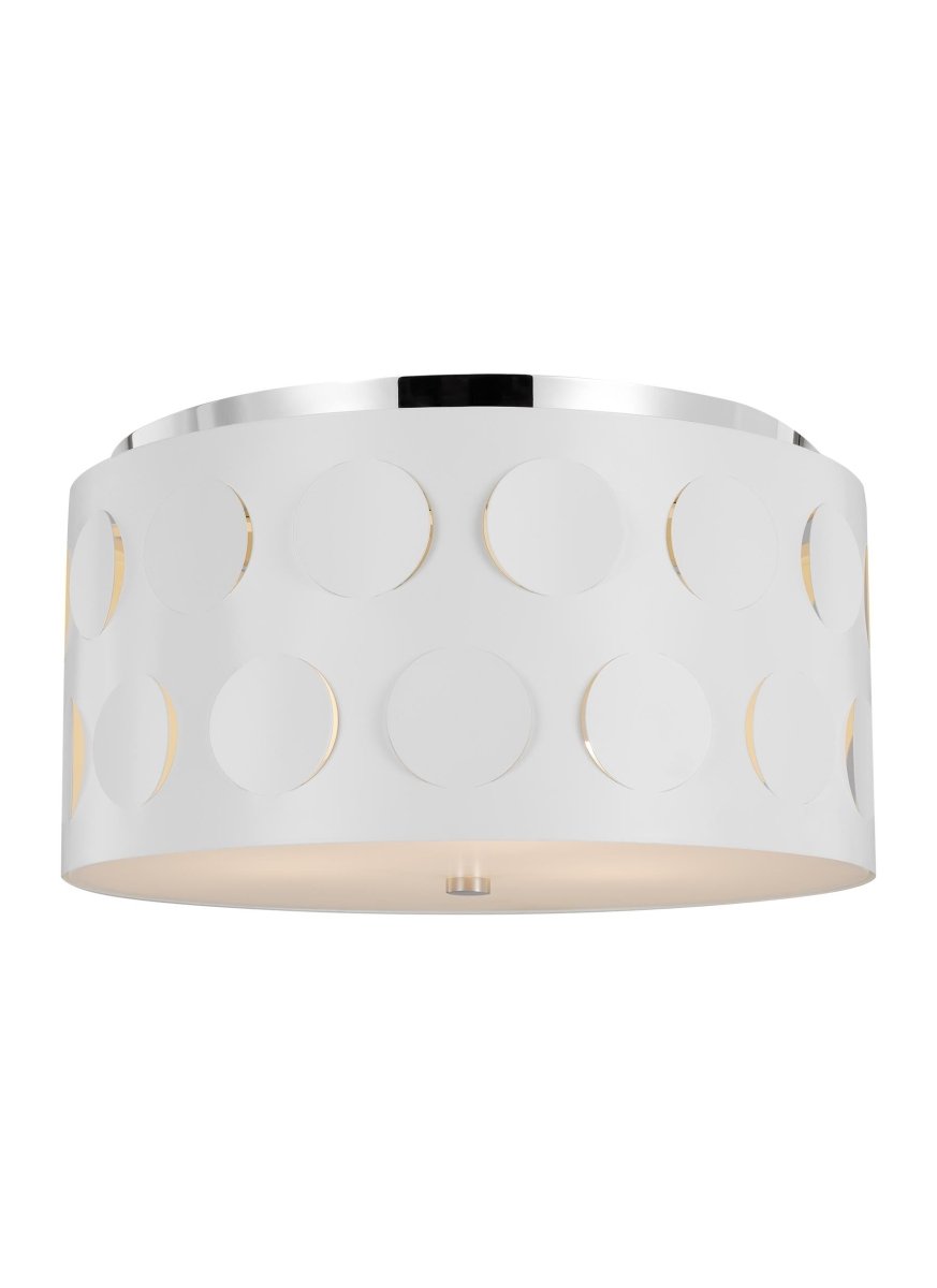 Plafonnier Dottie - Nickel poli 17 7/8" by Visual Comfort Studio | Luminaires & cie