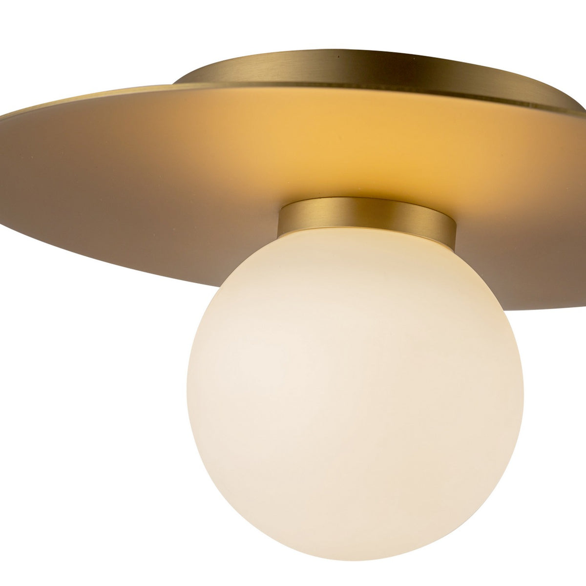 Plafonnier Elixir Or brossé, 9 7/8" – vue 4