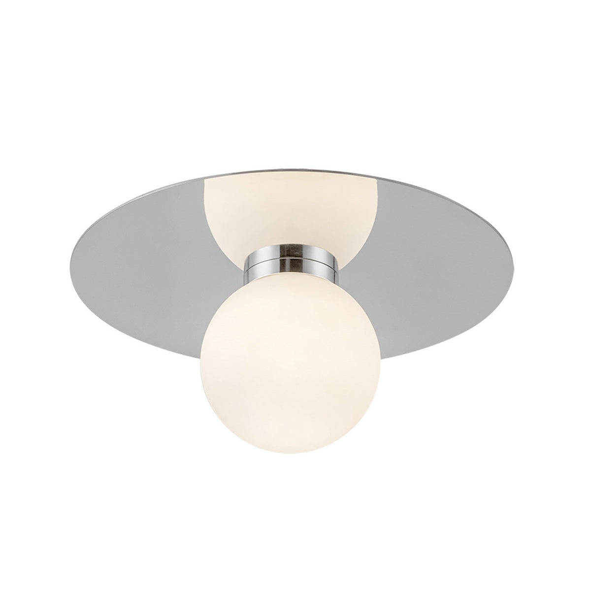 Plafonnier Elixir Chrome, 9 7/8" – vue 2