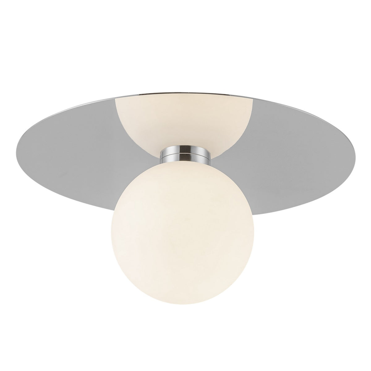 Plafonnier Elixir Chrome, 14 1/8" – vue 2