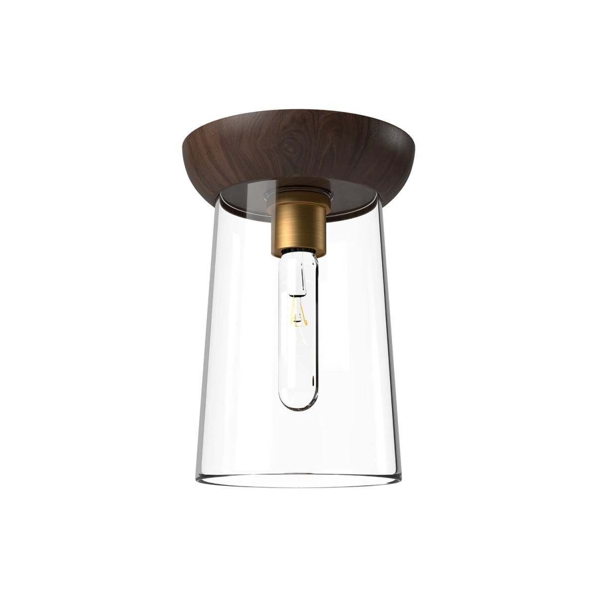 Plafonnier Emil - Or vieilli / Noyer by Alora Lighting | Luminaires & cie