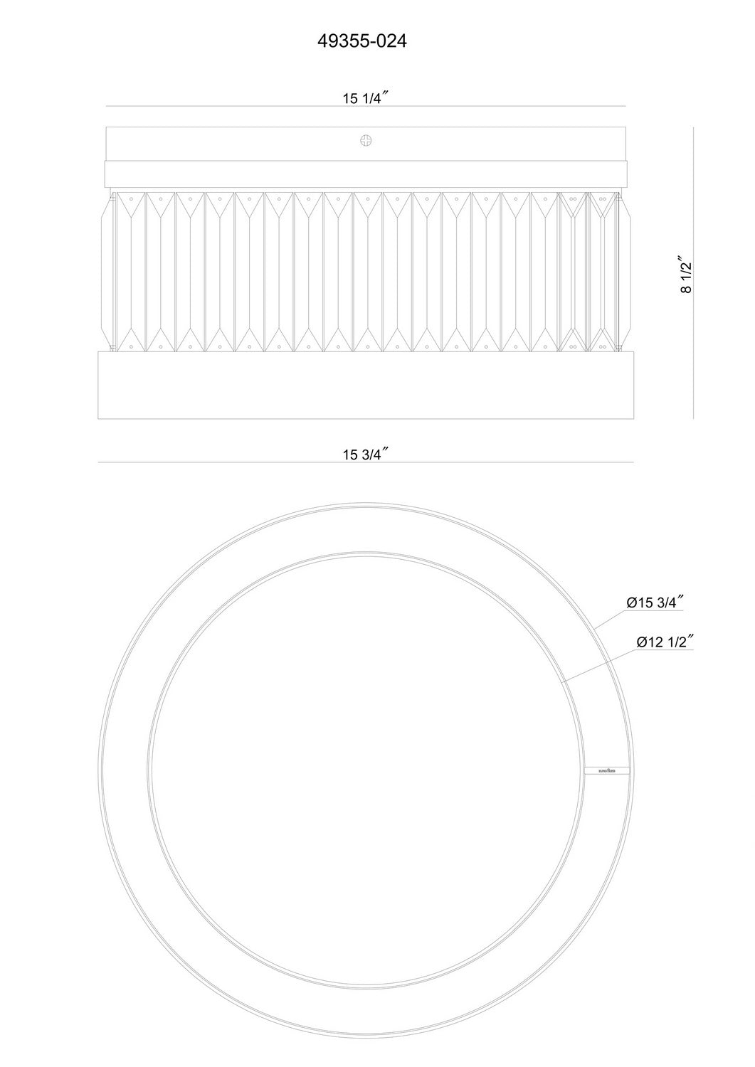 Plafonnier Empra Noir mat, 15 3/4" – vue 9