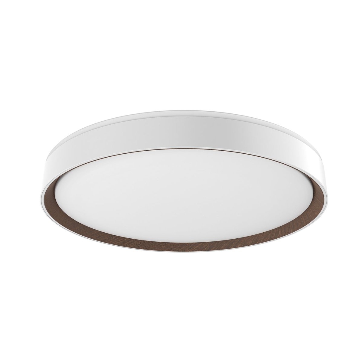 Plafonnier Essex - Blanc et noyer 19 3/4" by Kuzco Lighting | Luminaires & cie