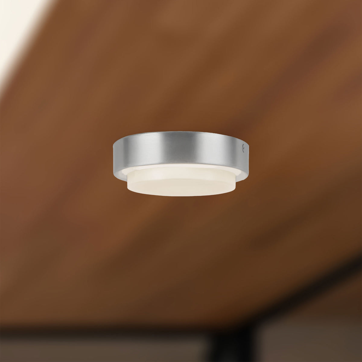 Plafonnier extérieur Bailey Nickel brossé, 5" – vue 5