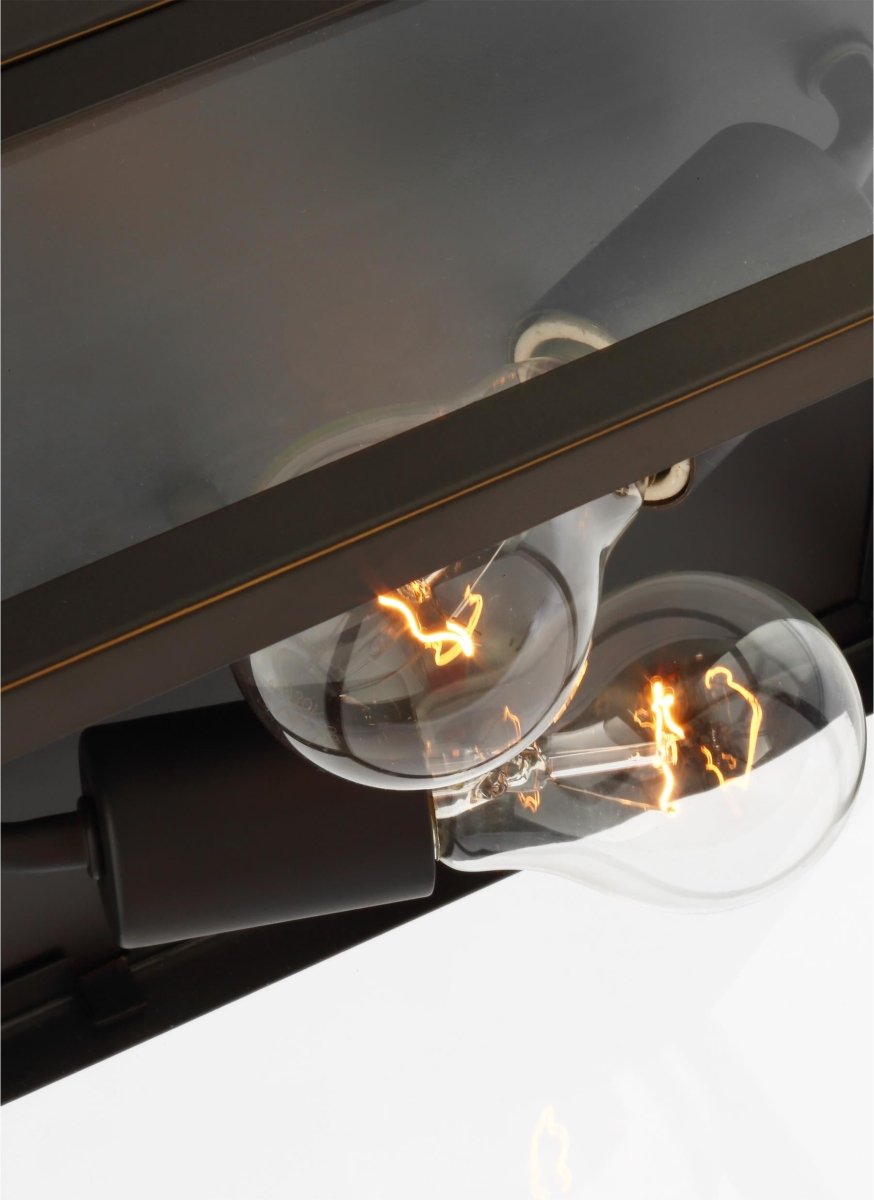 Plafonnier extérieur Founders - Bronze antique Ampoules non - incluses by Visual Comfort Studio | Luminaires & cie