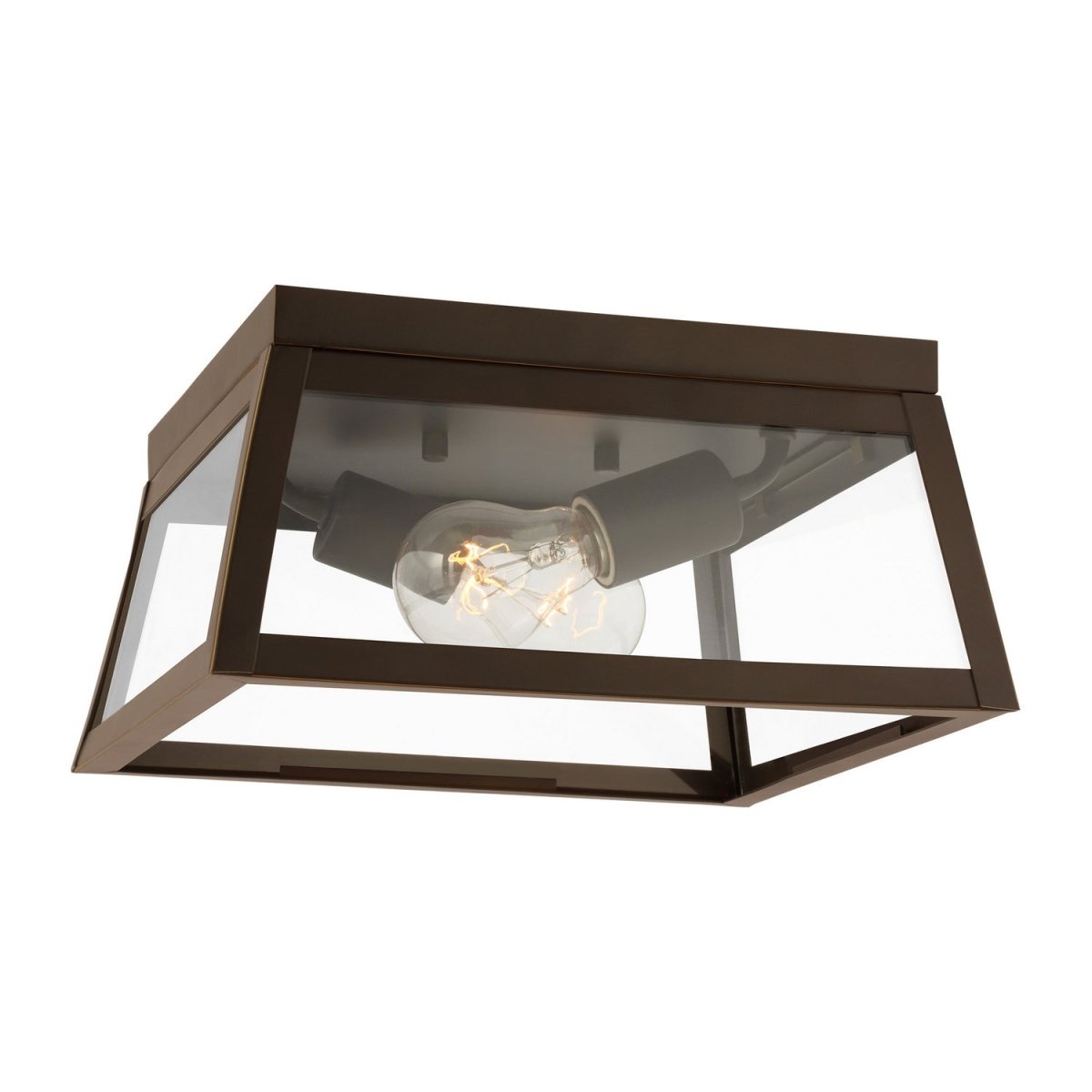 Plafonnier extérieur Founders - Bronze antique by Visual Comfort Studio | Luminaires & cie