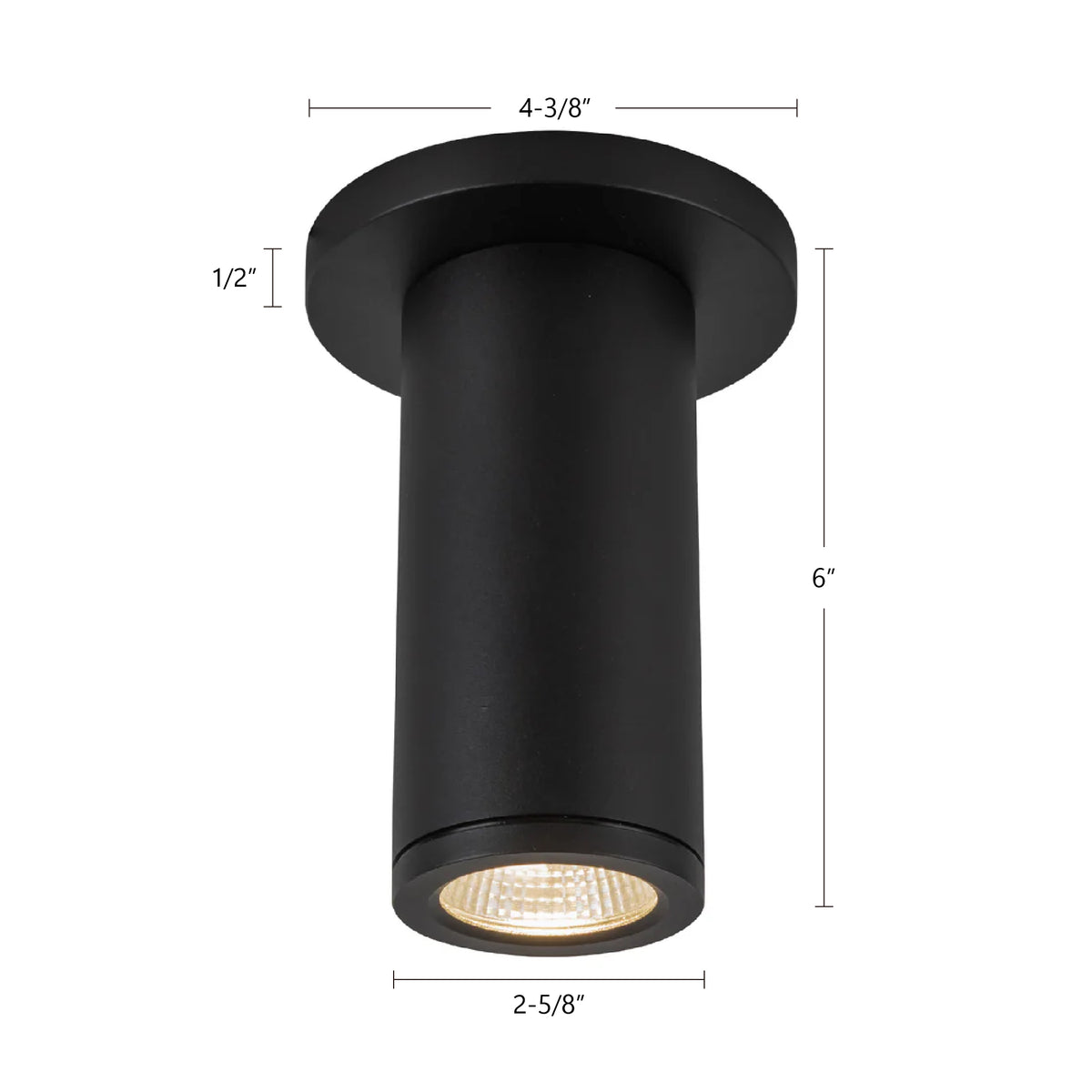 Plafonnier extérieur Nordic 2 pouces, Blanc, 6" – vue 3