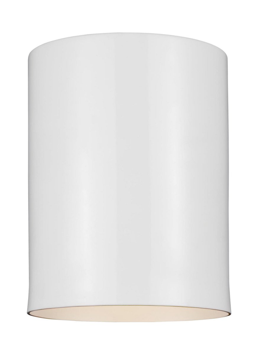 Plafonnier extérieur Outdoor Cylinders - Blanc by Visual Comfort Studio | Luminaires & cie