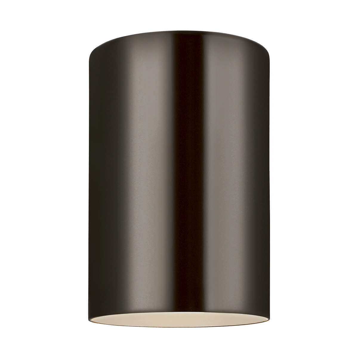 Plafonnier extérieur Outdoor Cylinders - Bronze Module DEL intégré by Visual Comfort Studio | Luminaires & cie