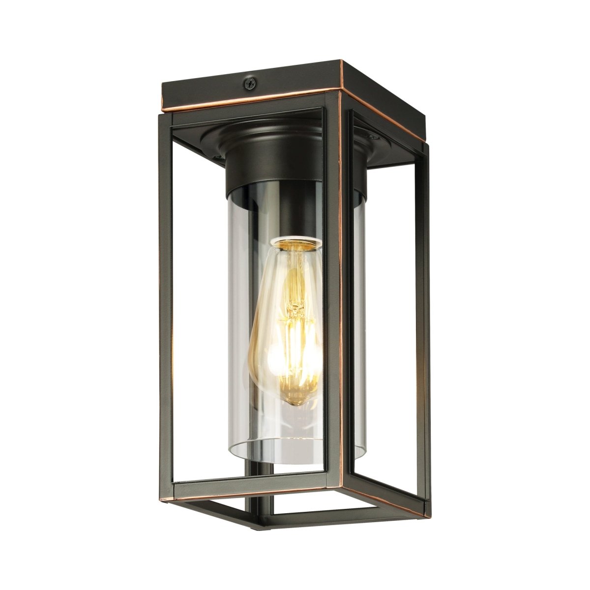 Plafonnier extérieur Walker Hill - Bronze huilé by Eglo | Luminaires & cie