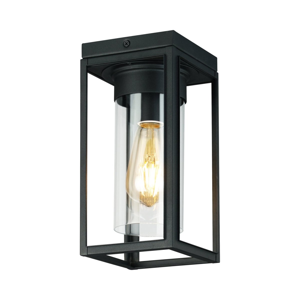 Plafonnier extérieur Walker Hill - Noir by Eglo | Luminaires & cie