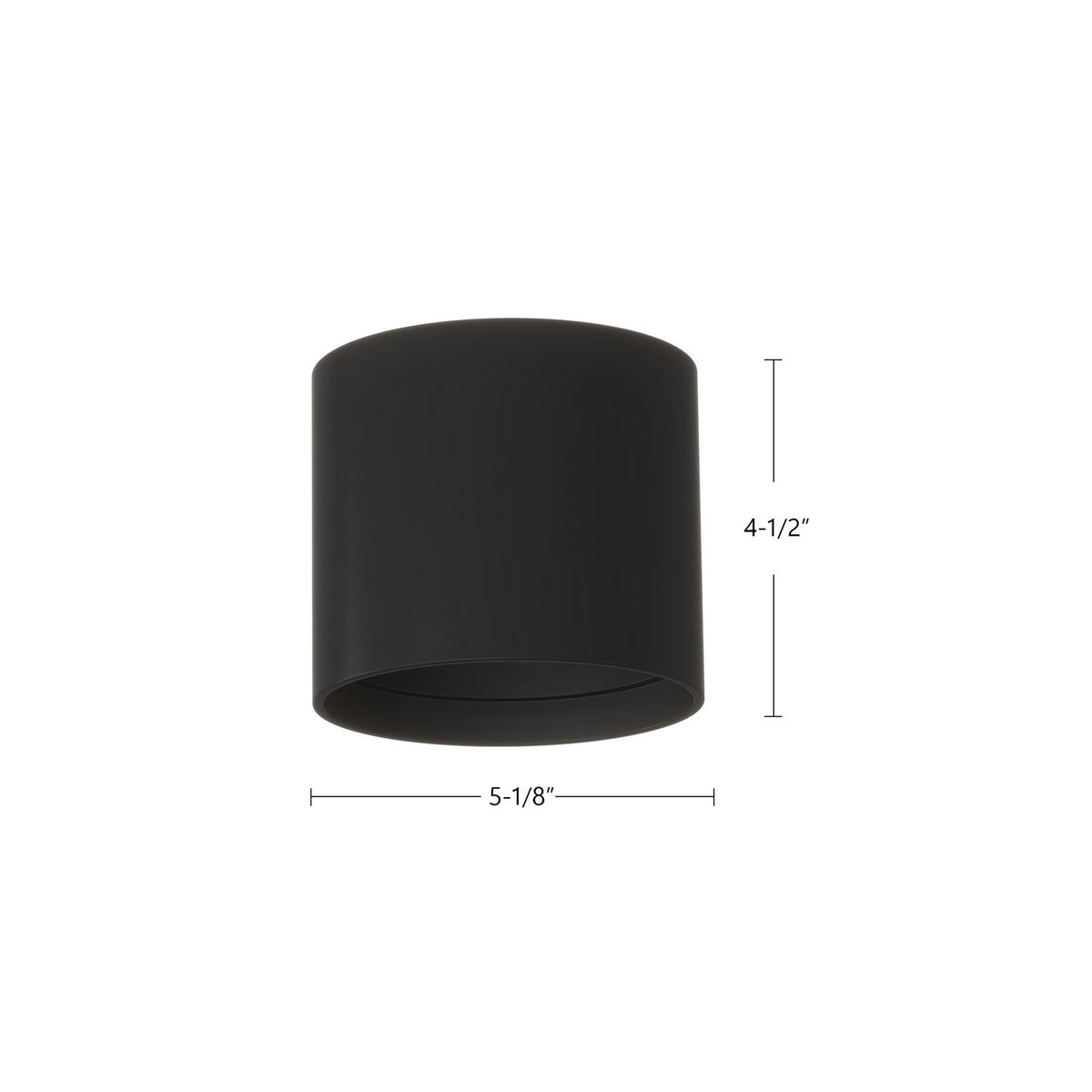 Plafonnier Falco Noir, 5 1/8" – vue 2