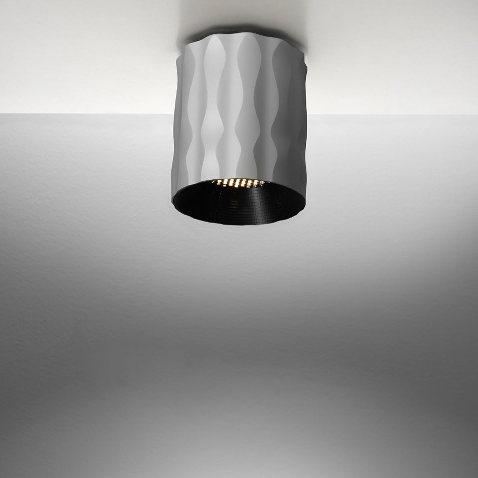 Plafonnier Fiamma - Gris anodizé 6.25" by Artemide | Luminaires & cie