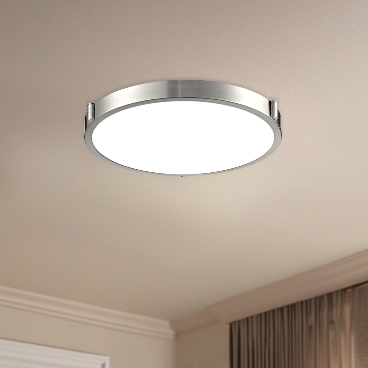 Plafonnier Floyd - Nickel brossé 11" by Kuzco Lighting | Luminaires & cie