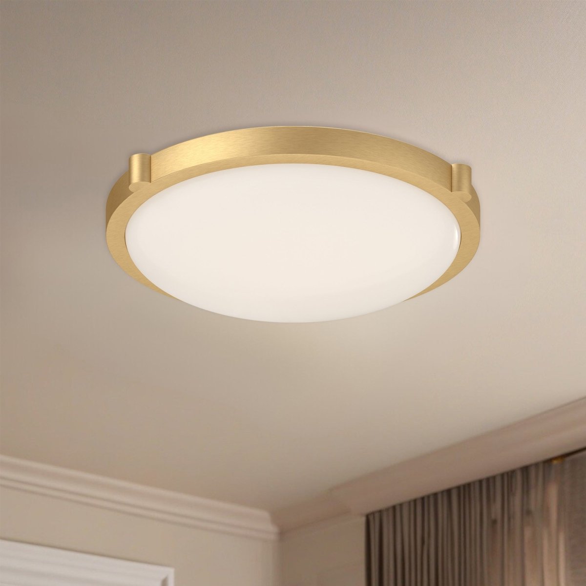 Plafonnier Floyd - Or brossé 13" by Kuzco Lighting | Luminaires & cie