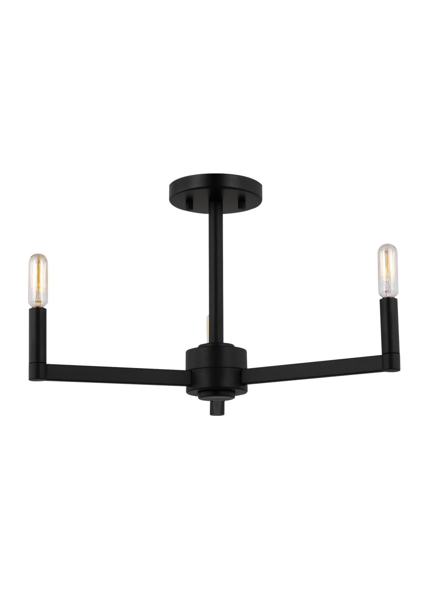 Plafonnier Fullton - Noir de minuit Ampoules non - incluses by Visual Comfort Studio | Luminaires & cie